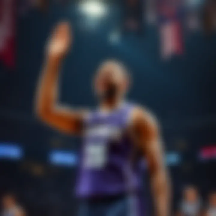 Kings player celebrating a triple-double A Sacramento Kings player celebrates after achieving a triple-double, showcasing the mental strength needed in sports.