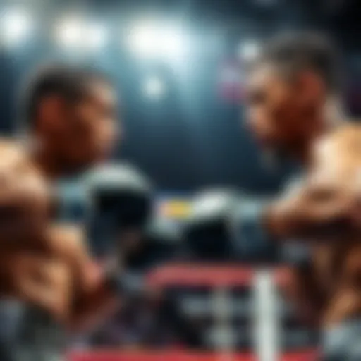 Kyler Philips and Vinicius Oliveria in a competitive fight stance, showcasing determination and strength in the ring.