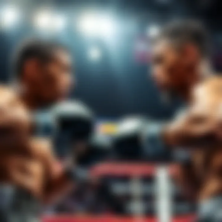 Kyler Philips and Vinicius Oliveria in a competitive fight stance, showcasing determination and strength in the ring.