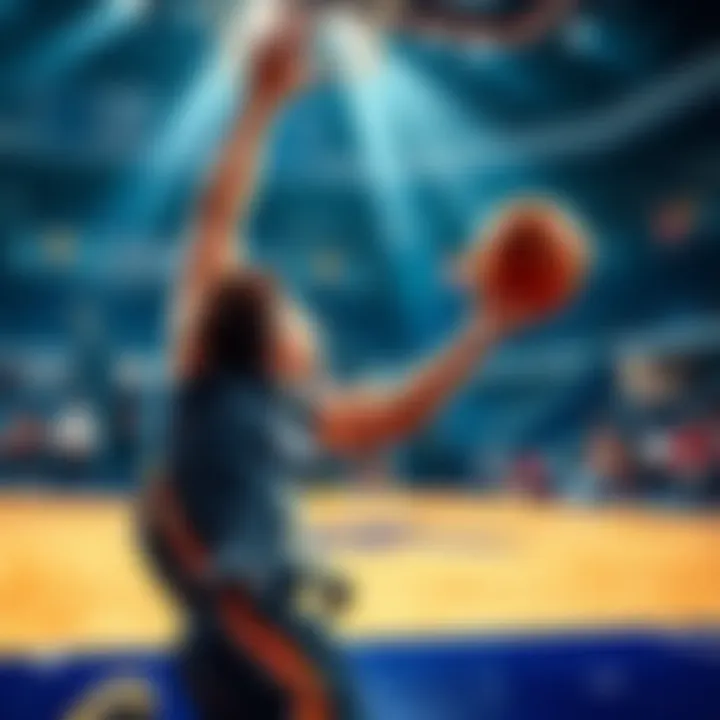 LaMelo Ball scores points on the court while playing