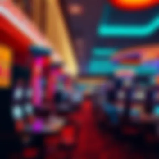 A busy Las Vegas casino with surveillance cameras monitoring players at slot machines and tables.