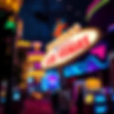 Las Vegas casino lights at night Bright lights and lively atmosphere of a Las Vegas casino in 2026