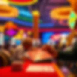 Person checking MGM Rewards card at a casino table in Las Vegas
