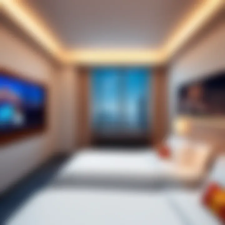 A hotel room in Las Vegas featuring two neatly made beds, suitable for a traveler and a guest.