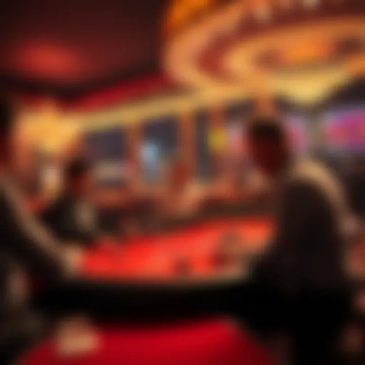 A player celebrating a craps win at a casino table in Las Vegas with a dealer and pit boss present
