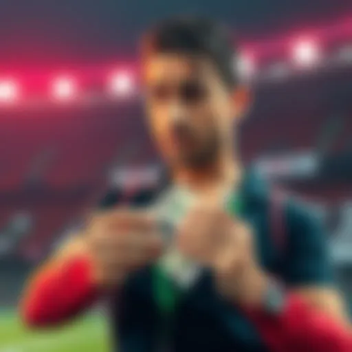 A person holding a small amount of cash, looking thoughtful after a significant loss in betting.