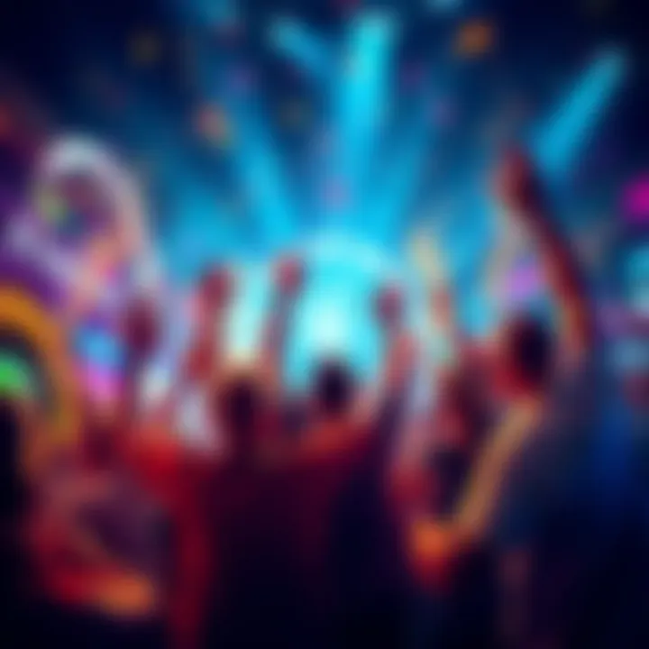 People celebrating unexpected outcomes after their final game round.