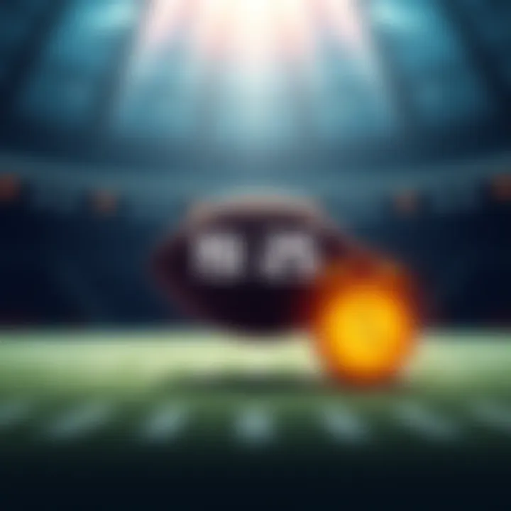 Graphic showing the launch time of Monthly before the Super Bowl, with a football and clock icons