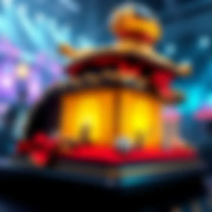 A visual of layered game rewards showing different stages of prizes and player reactions, symbolizing player strategies and choices.