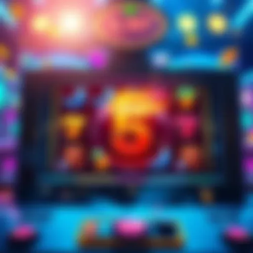 A screenshot showing the Le Bandit 5 Scatter game interface with colorful symbols and a spinning reel