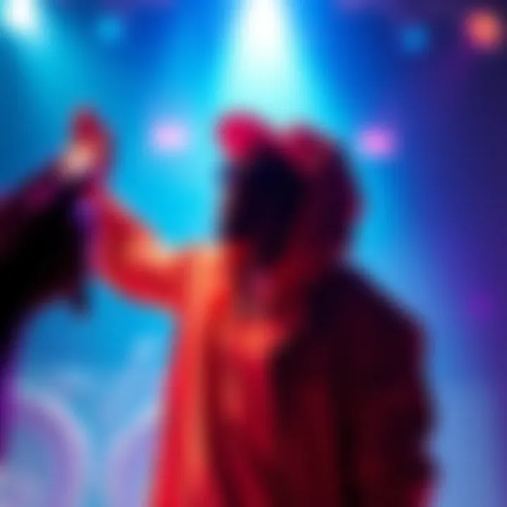 Le Rapper making a surprising announcement to fans during a concert