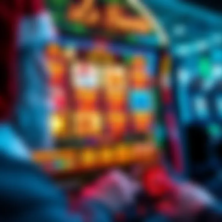 Le Santa Slot Machine Gameplay A player interacting with the Le Santa slot machine, focusing on the screen displaying winnings and symbols like scatters and jackpots.