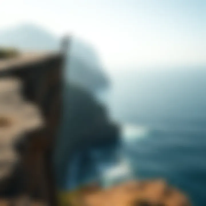 A person jumping off a cliff into the ocean, symbolizing taking risks in life