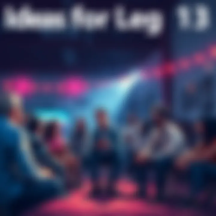 A group of people discussing suggestions and changes for Leg 13 in a community setting