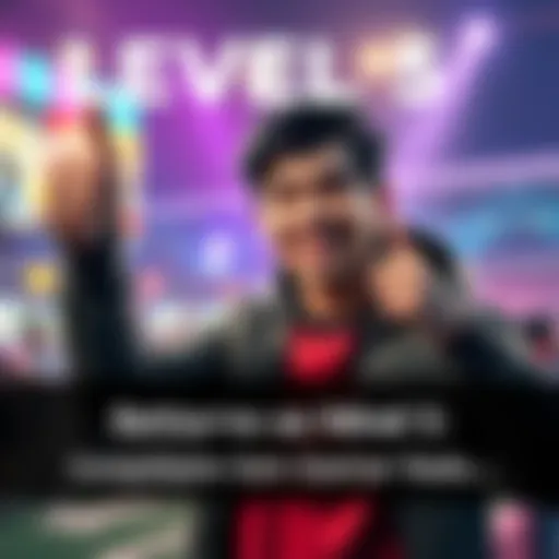 A person achieving success in a game without spending money, celebrating with a smile and a thumbs up gesture.
