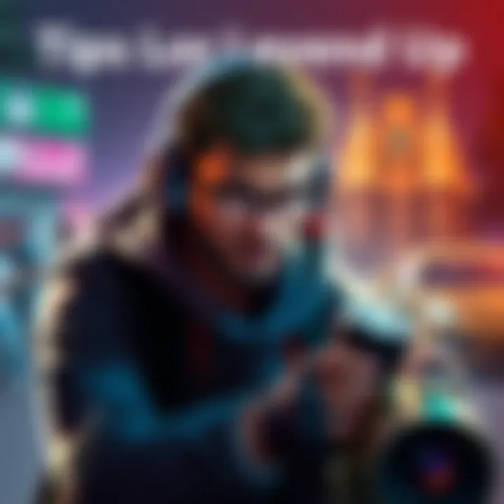 Tips for Leveling Up Player focused on strategies for improving their game level and performance