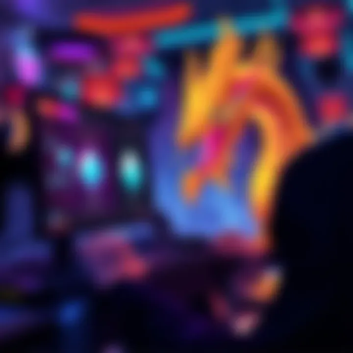 A player engaging with Limbo Diamonds Dragon on a computer, showcasing graphics of diamonds and betting options.