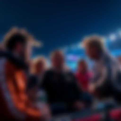 Group of fans sharing their thoughts on the recent Lions game