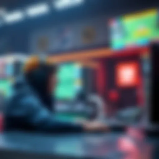 A person placing a bet on the Lions vs Packers game at a sportsbook with a football background