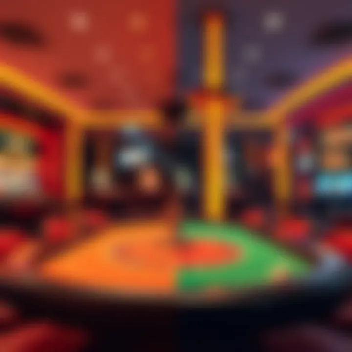 Live Casino Games Comparison A split image showing modern live casino games on one side and classic table games on the other, highlighting the differences in style and presentation.