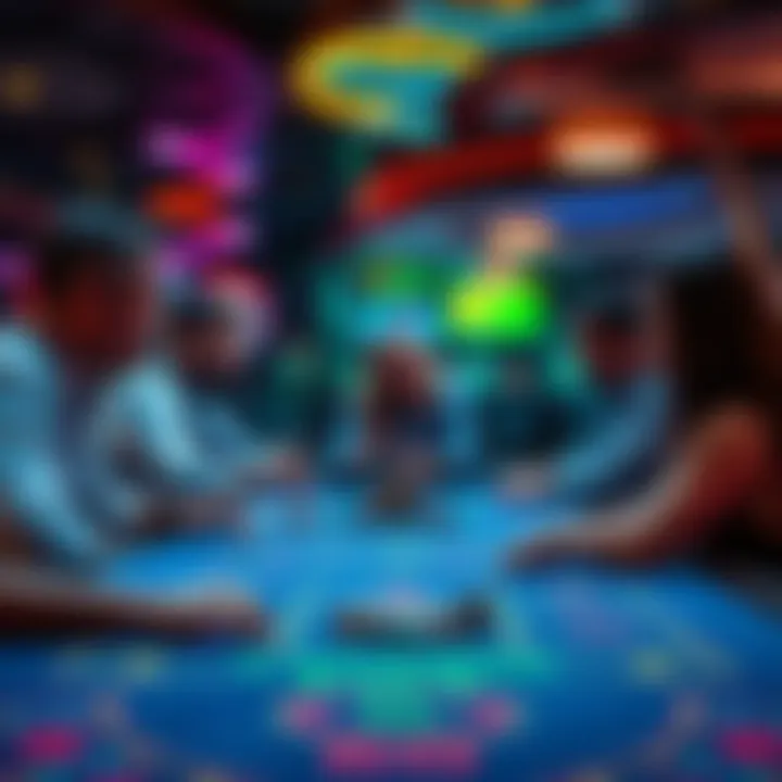 A craps table at a casino with players looking concerned as a dealer explains a decision regarding the dice