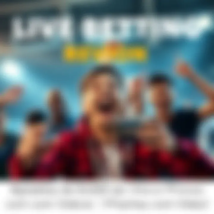 A person celebrating after placing a large live bet with excitement on their face, surrounded by friends, capturing the moment on camera.