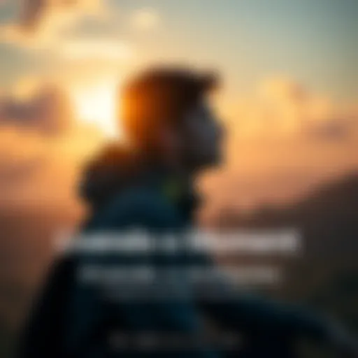 A person enjoying a peaceful moment in nature, reflecting on their choices and focusing on the present.