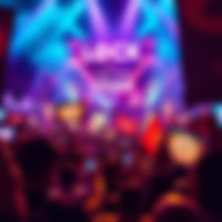 Crowd gathered at the Lock of the Year event with banners and excitement in the air