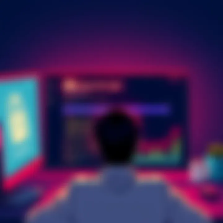 A frustrated person at a computer screen showing a login error message. The scene captures the feeling of struggle with passwords and support.