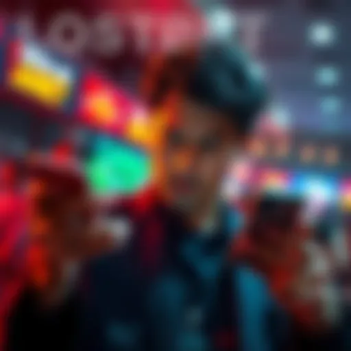 A person looking frustrated while checking betting results on their phone after a losing wager.