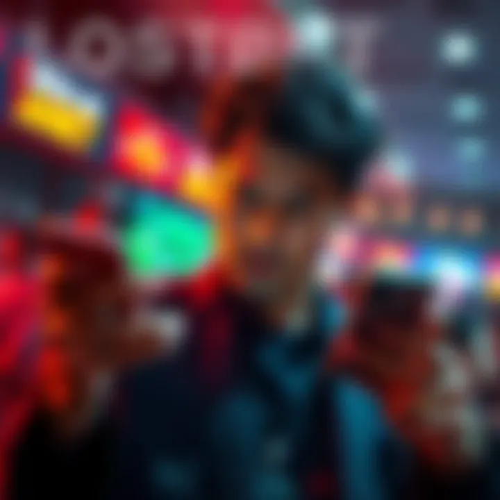 A person looking frustrated while checking betting results on their phone after a losing wager.