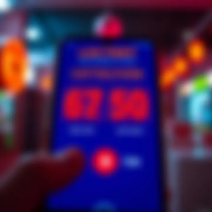 Screenshot showing two different numbers on a lottery app claiming both are free tickets