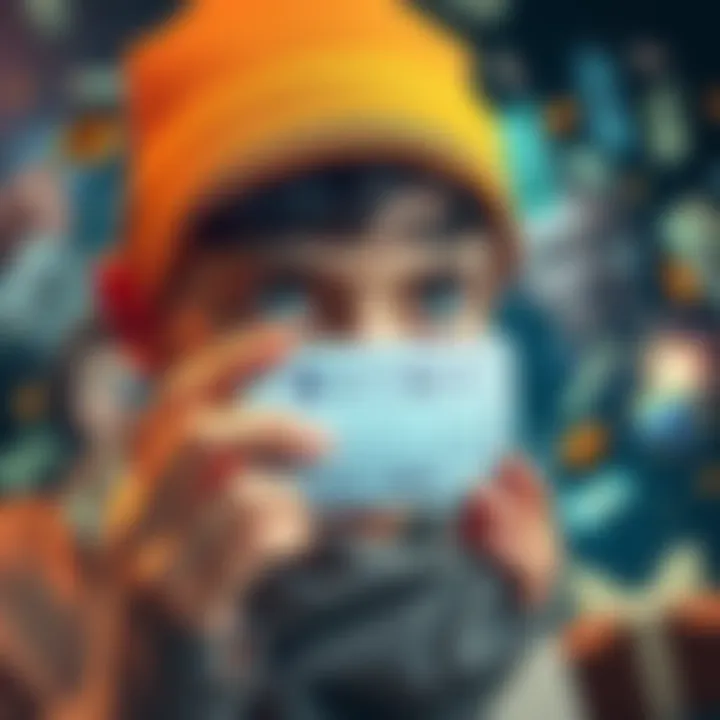 Lottery Dream A person looking at a lottery ticket with hopeful expressions, surrounded by images of money and dreams of a better life.