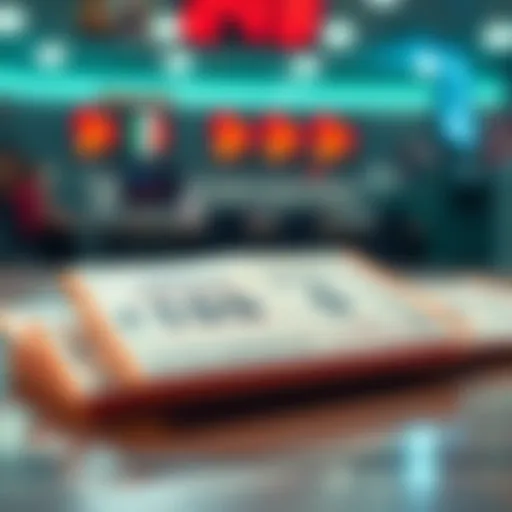 A series of consecutive lottery tickets displayed on a table with a winning ticket highlighted