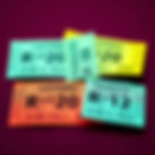 Lottery Tickets with Winning Prizes Four lottery tickets showing three winning tickets of R$20 and one of R$12, representing a total gain of R$72.