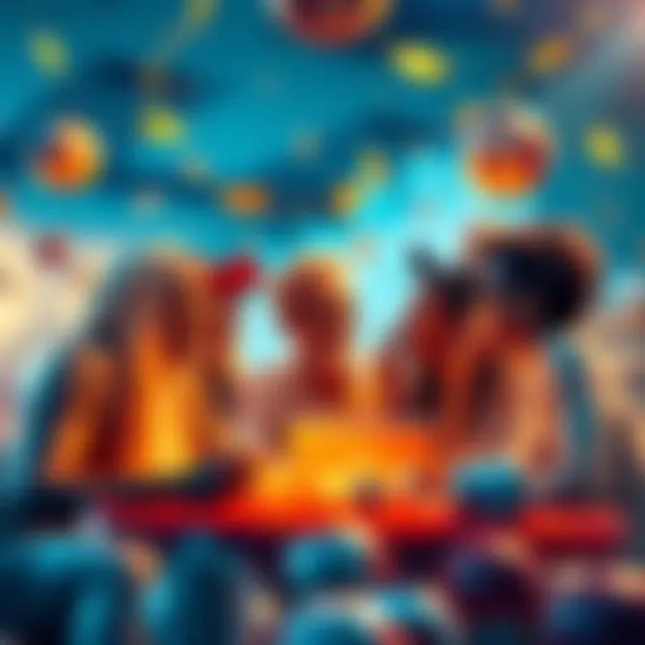 A group of people discussing how to spend lottery winnings for Mega Millions and Powerball