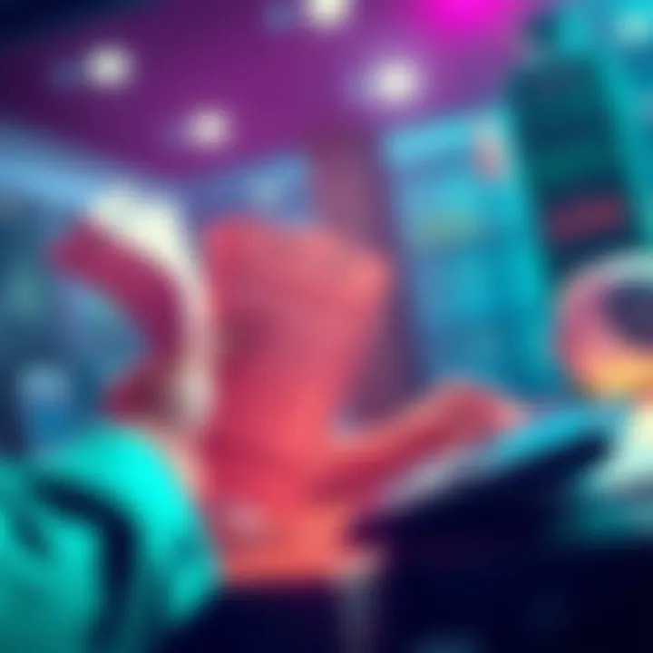 An image showing a person analyzing lotto tickets and calculating potential returns with a calculator