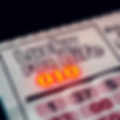 A close-up of a Lucky for Life lottery ticket highlighting winning numbers and the prize amount.