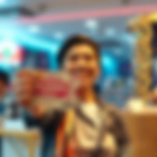 Lucky Lottery Ticket A smiling person holds up a lottery ticket with joy, celebrating a $200 prize win.