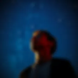 A person looking hopeful at night with stars shining above, symbolizing luck and fortune ahead.