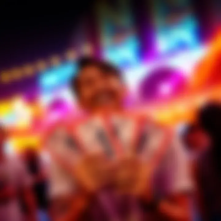 A person holding three event tickets with a joyful expression, celebrating their unexpected win.