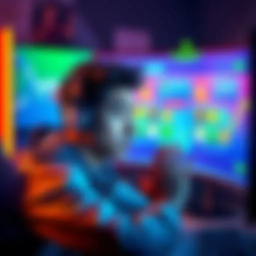 A player looking at a computer screen displaying Luckyland offers with a concerned expression