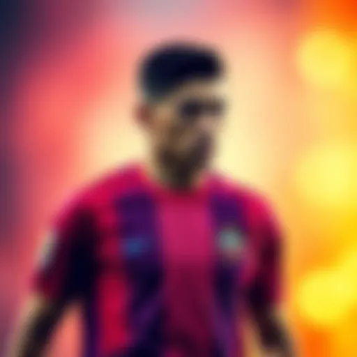 Luis Diaz in team colors, focused and ready to play against the Democratic Republic of Congo