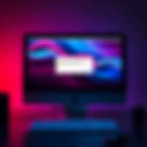 A Mac computer showing a warning about excessive RAM usage on the screen