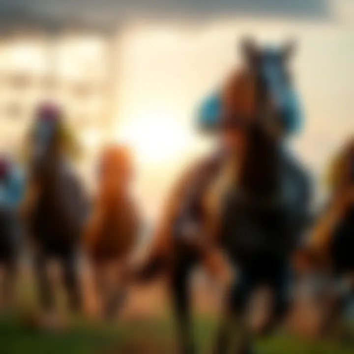 Magnitude winning a horse race, showcasing strength and determination