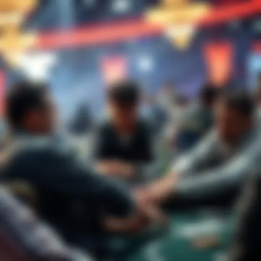 Malcolm Trayner, Daewoong Song, and Farrid Jattin playing at the Main Event 2026, with other players at the tables