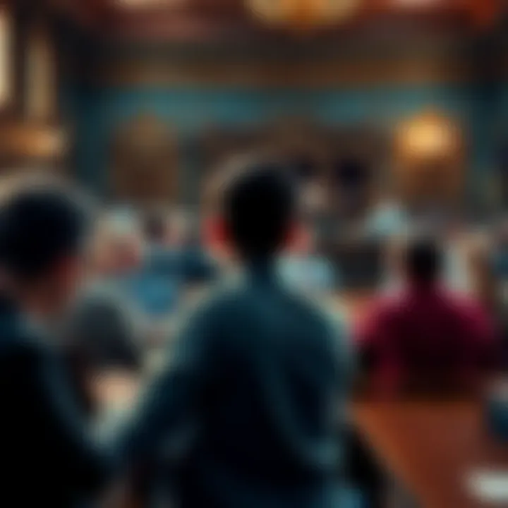 Maine lawmakers vote on a bill to ban online betting systems with concerned citizens watching in the background.