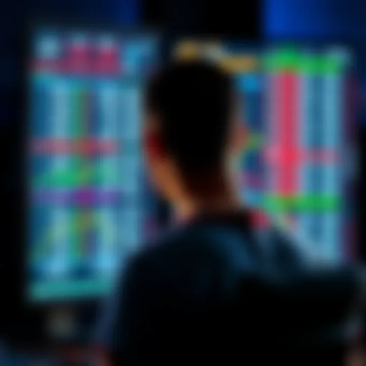 A man looking at basketball stats on a computer screen, considering players' menstrual cycles for predictions