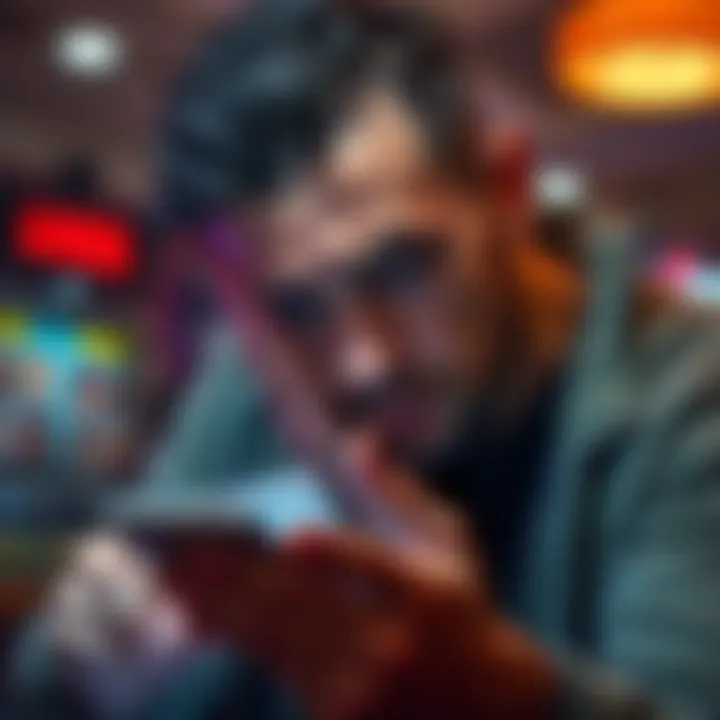A man looking distressed as he reviews bills and loses from online gambling, symbolizing financial struggles after losing money in crypto gambling.