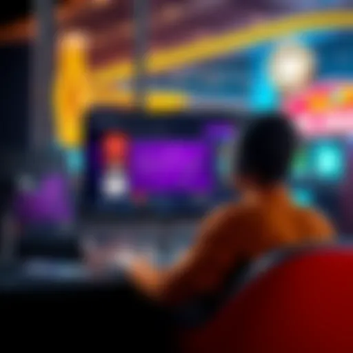 A person sitting at a computer, checking account verification status on Wow Vegas